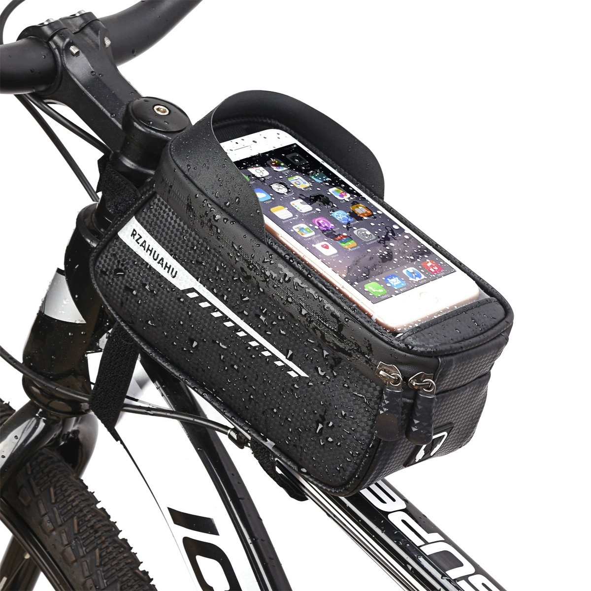 Wholesale Bicycle Bag Accessories Tool Storage Front Mount Waterproof Bike Handlebar Bags Frame Mobile Phone Bag