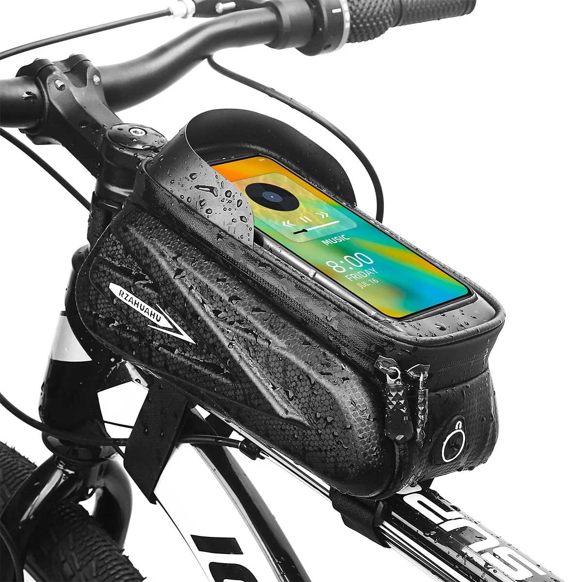 Mountain Road Bike Bag Phone Case Bracket Rainproof Bicycle Bags Touch Screen Frame Front Tube Cycling Bag