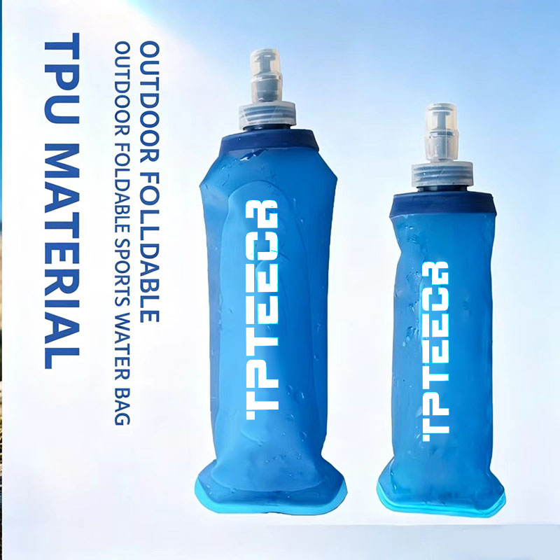 New Arrival 500ml TPU Water Bottle Collapsible Folding Trail Running Race Soft Flask Reusable for Outdoor Camping Tours
