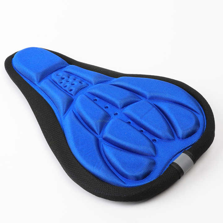 Bicycle Saddle 3D Soft Cycling Seat Cover MTB Mountain Bike Thickened Sponge Pad Outdoor Breathable Cushion Bike Accessories