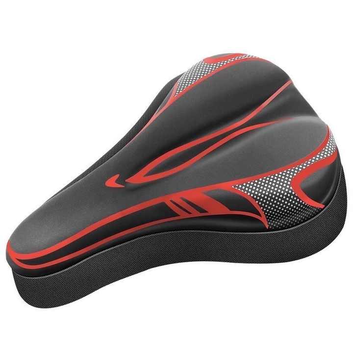 Mountain Bike 3D Saddle Cover Thick Breathable Super Soft Bicycle Seat Cushion Silicone Sponge Gel Bike Seat Bicycle Accessories