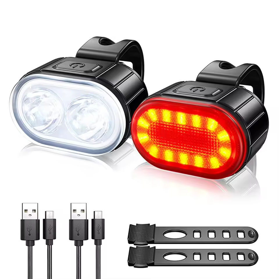 OEM/ODM Bike Light Cycling Lamp Bicycle Lighting USB Led Front Rear Light Flashlight for Bicycle Lantern Headlight Taillight