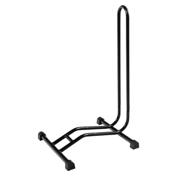L-Shaped Floor Standing Steel Powder Coated Bicycle Parking Rack Display Stand Cycle Repair Function for Road/Mountain