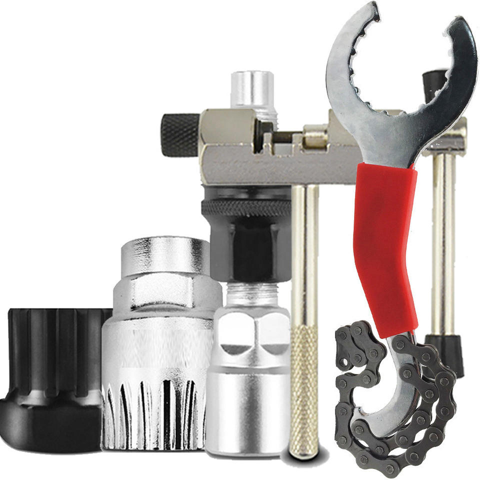 Bicycle Tool Bags Assembly and Disassembly Tooth Plate Tool Puller Bicycle Repair Tools Middle Shaft Tool Crank Removal
