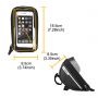 Mountain Bicycle Touch Screen Bag Rainproof Durable Bike Cell Phone Holder Front Frame Top Tube Bag
