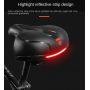 Hot Sale Deep Dent Reflective Stripes Comfortable Thickened Bike Saddle Soft Waterproof Breathable Bicycle Spring Seat