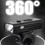 High Lumens Bike Light Aluminum Alloy Durable Smart Light-sensing Bicycle Headlight With Warning Side Bicycle Front Light