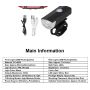 Bike Front Tail Light Usb Charging Waterproof Headlight Bicycle Light Set