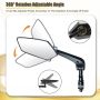 Bicycle Mirror 360 ° Rotating Wide Range Rearview MTB Road Bike Rearview Mirror Summer Riding Accessories