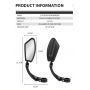 Electric Bike Mirrors Clear Wide Range Back Sight Reflector Universal Bicycle Rear View Cycling Safety Mirror