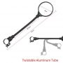 Bicycle Mountain Bike Side Rearview Mirror 360 Rotating Adjustable Round Durable Bike Handlebar Mirror