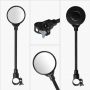 Bicycle Mountain Bike Side Rearview Mirror 360 Rotating Adjustable Round Durable Bike Handlebar Mirror