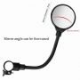 Bicycle Mountain Bike Side Rearview Mirror 360 Rotating Adjustable Round Durable Bike Handlebar Mirror