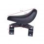 Bike Adjustable Seat Saddle Bicycle Saddle Seat Front Mounted Child Bicycle Seat with Handlebars and Foot Pedals 