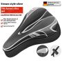Mountain Bike 3D Saddle Cover Thick Breathable Super Soft Bicycle Seat Cushion Silicone Sponge Gel Bike Seat Bicycle Accessories