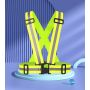 Adjustable Safety Running Belt Suspender Running Vest Reflective Safety Straps Vest