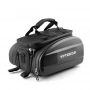 Large Waterproof Adjustable Strap Portable Bicycle Pannier Bag with Wear Resistant Fabric Bike Rear Bag for Outdoor Touring