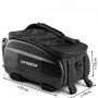 Large Waterproof Adjustable Strap Portable Bicycle Pannier Bag with Wear Resistant Fabric Bike Rear Bag for Outdoor Touring