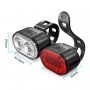 OEM/ODM Bike Light Cycling Lamp Bicycle Lighting USB Led Front Rear Light Flashlight for Bicycle Lantern Headlight Taillight