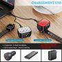Waterproof Battery Bike Headlights LED Rechargeable Road Use Bicycle Light Set