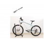 L-Shaped Floor Standing Steel Powder Coated Bicycle Parking Rack Display Stand Cycle Repair Function for Road/Mountain