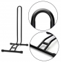 L-Shaped Floor Standing Steel Powder Coated Bicycle Parking Rack Display Stand Cycle Repair Function for Road/Mountain