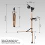 Height Adjustable Bicycle Repair Rack Strong Solid Portable Stand for MTB Road All Type Bikes Stable Bike Stand