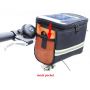 Versatile Polyester Bicycle Bag with Zipper Closure and Simple Foldable Design for Road and Mountain Bikes