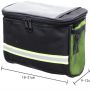Versatile Polyester Bicycle Bag with Zipper Closure and Simple Foldable Design for Road and Mountain Bikes