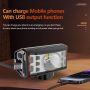 LED Bicycle Front Light USB Rechargeable Bike Handlebar Flashlight Waterproof Outdoor Bike Headlight for Night Riding