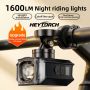 Super Professional Front Bike 1000LM Rechargeable Battery LED IPX4 Waterproof Night Riding Light for Mountain Bicycles