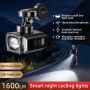 Super Professional Front Bike 1000LM Rechargeable Battery LED IPX4 Waterproof Night Riding Light for Mountain Bicycles