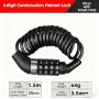 Bicycle lock wire chain Bicycle mountain bike motorbike anti-theft combination lock luggage helmet universal locks Accessories
